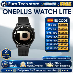 Reloj Inteligente OnePlus Watch Lite de 1.46 Pulgadas, 100 Modos Deportivos, Llamadas Bluetooth, GPS