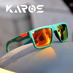 Gafas de sol polarizadas KAROS a la moda para hombre y mujer, gafas de sol cuadradas Vintage de lujo para conducir, pescar, viajar, gafas de sol para hombre UV400