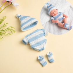 Ropa para muñecas bebés de 20cm, accesorios para muñecas DIY para muñecas de 20cm, suéter, mono, ropa para muñecas Mini Reborn