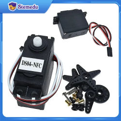 DS04-NFC Servo RC Servos de rotación continua de 360 grados Motor de engranaje Robot de coche inteligente Torsión 5,5 kg/cm DC 4,8 V-6V electrónica diy