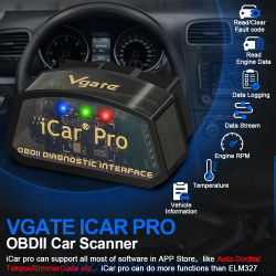 Escáner OBD2 Vgate iCar Pro ELM327 2026, Bluetooth 3.0/4.0/WIFI para Android iOS, Herramienta de Diagnóstico para Automóviles, Lector de Códigos