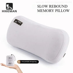 HIKEMAN-almohada para acampar, almohada Cervical de espuma viscoelástica, almohadas portátiles para dormir al aire libre para viajes, siesta, equipo de acampada fresco