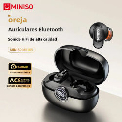 MINISO MS105 Auriculares Bluetooth Auriculares intrauditivos Auriculares suaves Auriculares inalámbricos Impermeables IPX5