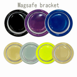 Bolsa de aire magnética Magsafe, 1 Uds., fuerte succión, anillo plegable giratorio, soporte para teléfono, aleación, portátil, Universal, escritorio, creativo