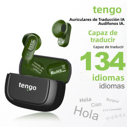 【Auriculares con traductor AI】HTC NE51 auriculares Bluetooth TWS intrauditivos deportivos inalámbricos de larga duración con micrófono auriculares ultraligeros