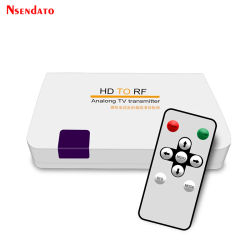Convertidor de señal HDMI a RF, modulador de señal analógica, transmisor de TV con control remoto para TV, monitor, proyector