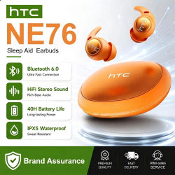 Auriculares para Dormir HTC NE76, Audífonos Inalámbricos Bluetooth con Reducción de Ruido, Sonido Estéreo HIFI, Traducción por IA