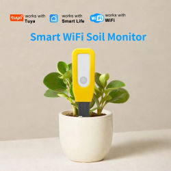 Monitor de Suelo WiFi Tuya, Sensor Inteligente de Temperatura y Humedad, Monitoreo en Tiempo Real, Automatización del Jardín, Alerta de Batería Baja