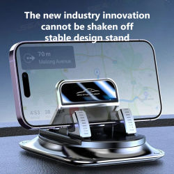 Soporte Universal para Teléfono Móvil SEAMETAL, Soporte Antideslizante para Teléfono en el Tablero del Auto, Soporte GPS para Xiaomi, iPhone