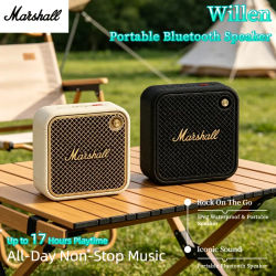 Altavoz Bluetooth Marshall Willen Mini, Inalámbrico, Portátil, para Exteriores, Resistente al Agua IP67, Batería de 15H, Sonido Estéreo con Bajos, Versión Original