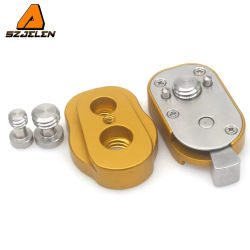 3/8 tornillo M3 Pin de localización Mini Monitor de campo placa de liberación rápida para Monitor LCD brazo mágico luz LED placa de liberación rápida