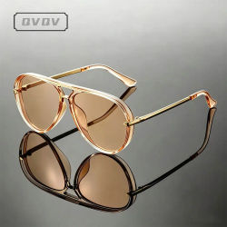 Gafas de Sol Vintage de Metal con Diseño de Flecha para Hombre, Gafas de Sol de Moda para Exteriores con Protección UV400 para Mujer, Lentes de Color Océano, Gafas de Sol para Conducir