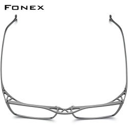 Montura de gafas FONEX de titanio puro para hombre, gafas cuadradas de nuevo diseño de marca, gafas ultraligeras hechas a mano japonesas de alta calidad 85722