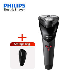 Philips-Afeitadora eléctrica S1113 para hombre, afeitadora rápida, recortadora de barba, carga USB, IPX7, diseño ergonómico, Triple cabezal flotante