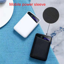 Caja de banco de energía DIY, cargador de batería de cabeza plana recargable, funda exterior para mujeres y niñas, regalo de cumpleaños