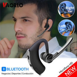 Nuevo Auricular inalámbrico Bluetooth V8 con micrófono HD, auriculares estéreo, auriculares de negocios con llamadas manos libres para deportes, conducción, viajes