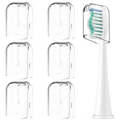 6 fundas reutilizables para cabezales de cepillo de dientes compatibles con cabezales de cepillo de dientes eléctrico Philips Sonicare para almacenamiento en casa y viajes