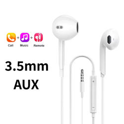 Auriculares intrauditivos con cable tipo C de 3,5mm para Redmi Note Xiaomi 17 15 14 13 12 11 Pro, auriculares Samsung Huawei Phone Tablet