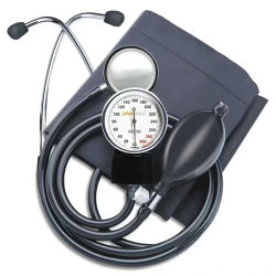 Estetoscopio Manual de presión arterial con bolsa con cremallera para uso doméstico de adultos Monitor de presión arterial BP esfigmomanómetro de brazo superior