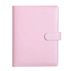 Carpeta de cuero PU tamaño A5, billetera económica, cubierta de cuaderno recargable de 6 anillas, carpeta de planificador Personal con cierre de hebilla magnética