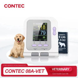 CONTEC 08A-VET Monitor de presión arterial digital, tonómetro NIBP veterinario/animal veterinario para animales