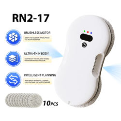 DIVEDEER-Robot de limpieza de ventanas automático, pulverizador de niebla de vidrio de doble superficie, limpiador de ventanas inteligente eléctrico con control remoto
