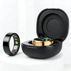 Anillo Inteligente R10 con Estuche de Carga para Hombres y Mujeres, Monitor de Salud y Sueño, Resistente al Agua 5ATM, Modo Multideportivo, Anillo Inteligente 2026 Nuevo
