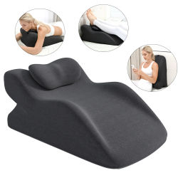Almohada de Cuña 30 ° &60 ° Almohada de Cama Ergonómica Ajustable para Reflujo Ácido, Ronquidos, Embarazo, Soporte para Espalda y Piernas, Funda Extraíble