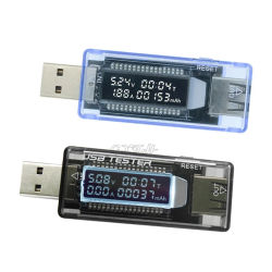 KWS-V20 USB Voltímetro Amperímetro de voltaje Cargador médico Probador de capacidad de batería Energía móvil