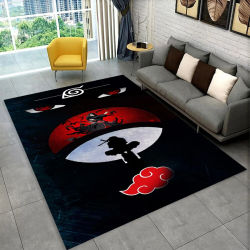 Alfombra de Anime N-Naruto con diseño de Itachi para sala de juegos, dormitorio, sala de estar, sofá, decoración del hogar, alfombra para área infantil, alfombra antideslizante, regalo
