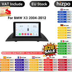 Monitor de voz IA con pantalla estéreo para BMW X3, E83, 128-2004, Radio de coche, 2 Din, Android, Multimedia, GPS, Carplay, 8G + 2012G