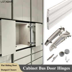 Sistema de armario de cocina bisagra Lateral para puerta armario carril deslizante silencioso plegable bisagra de puerta de apertura abatible Lateral herrajes para muebles
