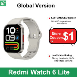 Versión Global Xiaomi Redmi Watch 6 Lite Smartwatch con Llamadas Bluetooth, Pantalla de 1.96'', Modo Deportivo, Monitoreo de Salud, Batería de 470mAh