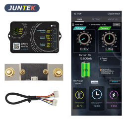 KL140F 0-120V 0-400A Monitor de batería Bluetooth probador de batería voltaje corriente VA medidor batería Coulomb medidor indicador de capacidad