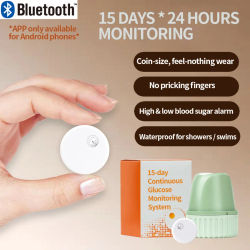 Sensor de glucosa en sangre Aidex 2nd, monitorización en tiempo real 24 horas, medidor de glucosa en sangre para diabetes, monitor CGM similar al Aidex Freestyle Libre