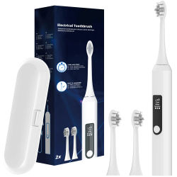Cepillo de dientes eléctrico inteligente, cepillos de dientes eléctricos recargables de 3 modos compatibles con cabezales de cepillo de dientes eléctrico Philips Sonicare