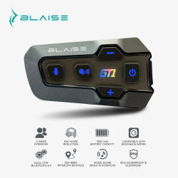 Auriculares Bluetooth para motocicleta BLAISE GT1, sistema de comunicación con intercomunicador y un alcance de 1000 metros, doble Bluetooth 6.0, función de compartir música y mezcla de audio, sonido