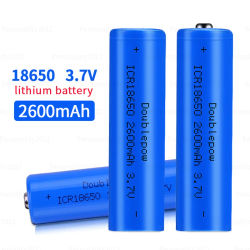 Batería de litio recargable de 3,7 V 18650 2600mAh Li Ion para ventilador de mano linterna de luz LED + cargador USB de baterías Icr18650