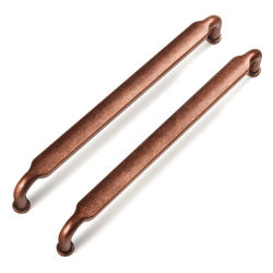 Tiradores de armario de mango largo para muebles Retro, perilla de bronce antigua, perilla rústica, perillas y manijas de armario de cocina