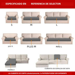 Funda de cojín de sofá elástica sólida, fundas de almohada para el hogar y la sala de estar, funda protectora para asiento de sofá 2025
