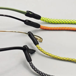 Cadena para Gafas Antideslizante, Cordón Reflectante para Lentes de Sol, Correa para Gafas, Soporte para Gafas Deportivas, Cordón Ajustable para el Cuello