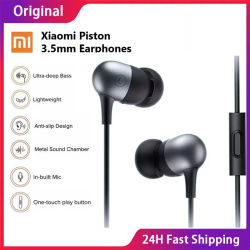 Audífonos Originales Xiaomi Capsule, Sistema de Amortiguación Equilibrado, Audífonos con Conector de 3.5 mm, Auriculares HD con Cable para Teléfonos Móviles Xiaomi