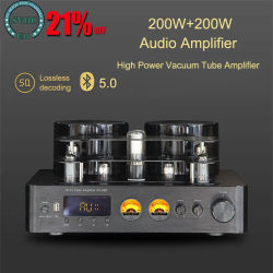 Amplificador de tubo de alta potencia, altavoz de Audio con Bluetooth 200, potencia coaxial/OPT, USB, reproductor de cine en casa, 200W + 5,0 W