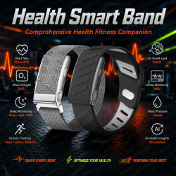 Pulsera Inteligente Deportiva 2026, Monitor de Actividad Física, Oxígeno en Sangre, Presión Arterial, Ácido Úrico, Lípidos en Sangre, ECG, Resistente al Agua, para Hombres y Mujeres