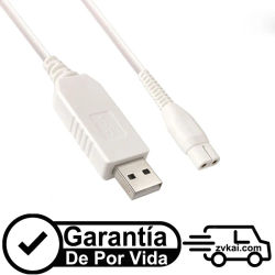Cable Cargador USB 4.3V Philips Recortadora de Barba Afeitadora QP2520 QP2510 MG5730 QP2620 MG3710 MG3720 MG3730 QP2521 MG3740 BT3206 BT405 MG3731 MG3711 MG5720 QP2721 S1121 MG5740 MG3712 MG3747