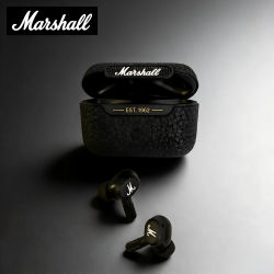 Auriculares Inalámbricos Bluetooth Marshall MOTIF ANC, Auriculares Intrauditivos Verdaderamente Inalámbricos con Reducción Activa de Ruido, Estilo Rock, a la Moda