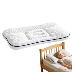 Almohada para Niños de 1 a 12 Años, Protección para el Cuello, Almohadas Infantiles con Divisiones, Ropa de Cama para Bebés, Almohada para Dormir para Niños de Jardín de Infancia, Todas las Temporadas