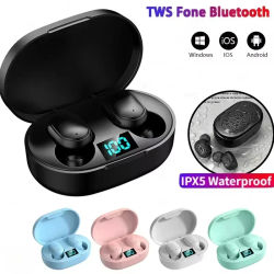 Auriculares inalámbricos Bluetooth E6S TWS auriculares Bluetooth auriculares inalámbricos auriculares con cancelación de ruido con micrófono auriculares deportivos