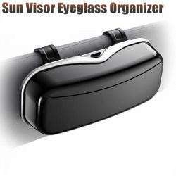 Caja para gafas de coche, marco portátil para gafas de coche, marco para gafas de conducción, caja para gafas, gafas de sol, accesorios interiores para automóvil, 1 ud.