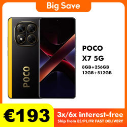 Teléfono Inteligente Poco X7 Versión Global, Dimensity 7300-Ultra, Pantalla Curva AMOLED de 6.67 Pulgadas y 1.5K, NFC, Sin Cargador